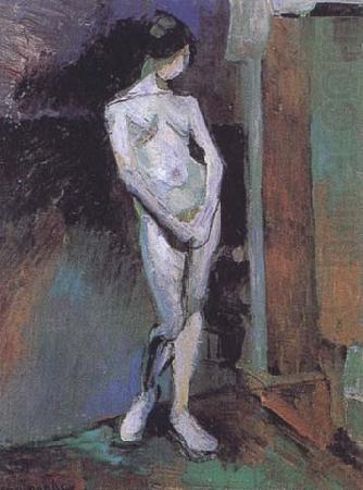 Henri Matisse Standing Model-Blue Academy (mk35) oil painting picture